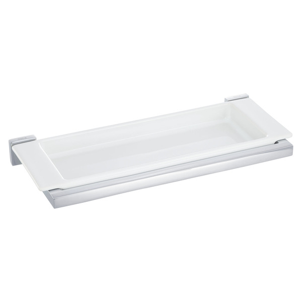 Porta Shampoo Reto Simples 4x37,20x15,40cm Branco