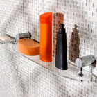 Porta Shampoo Reto Simples 8,44x11,60x51,10cm Prata