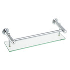 Porta Shampoo Reto Simples 6x27x12cm Prata