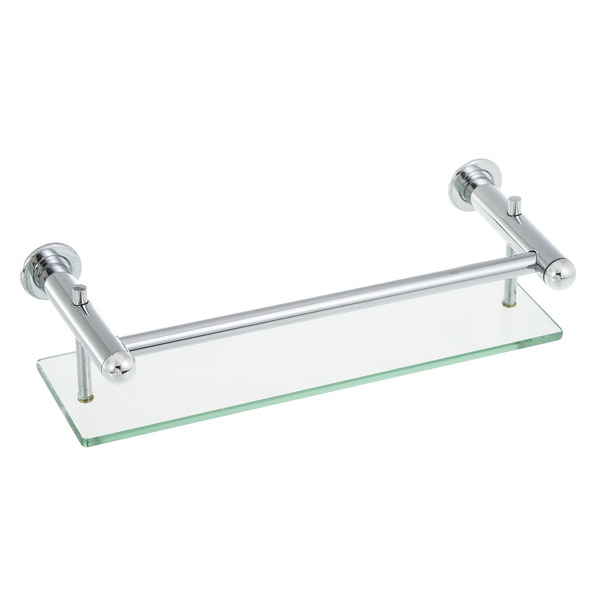 Porta Shampoo Reto Simples 6x27x12cm Prata