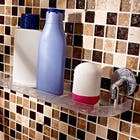 Porta Shampoo Reto Simples 5x33x9cm Transparente