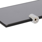 Porta Shampoo Reto Simples Parafuso Vidro Fumê 40x10x0,8cm Home HAB