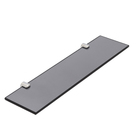 Porta Shampoo Reto Simples Parafuso Vidro Fumê 40x10x0,8cm Home HAB