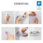 Porta Shampoo Simples Canto Ventosa Metal Essential Sensea