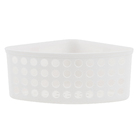 Porta Shampoo Simples de Canto Ventosa Branco Funk Sensea