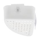 Porta Shampoo Simples de Canto Ventosa Branco Funk Sensea