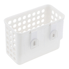 Porta Shampoo Simples Reto Ventosa Branco Funk Sensea