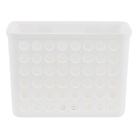 Porta Shampoo Simples Reto Ventosa Branco Funk Sensea