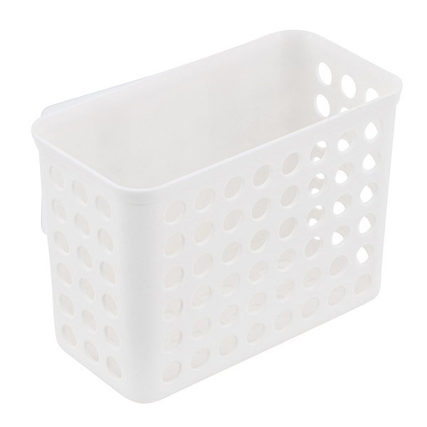 Porta Shampoo Simples Reto Ventosa Branco Funk Sensea