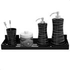 Porta Shampoo Suporte Banheiro Organizador Preto Fosco Elg