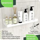 Porta Shampoo Suporte Organizador Banheiro Branco Elg