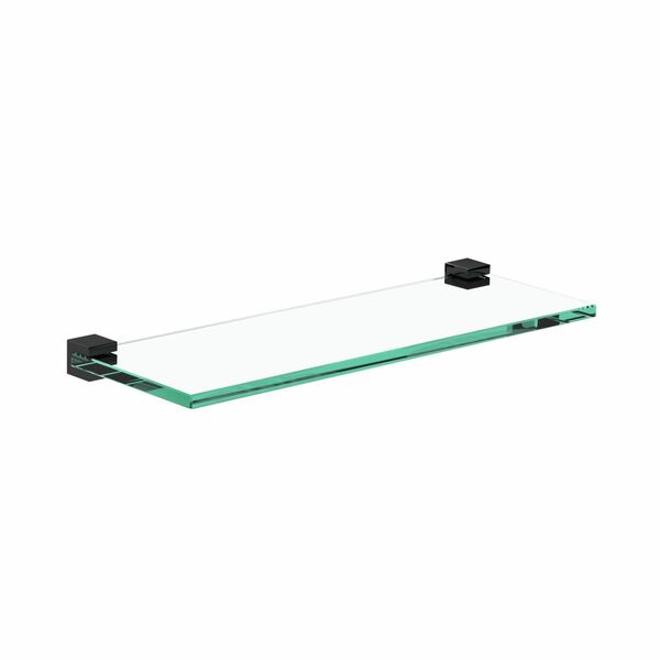 Porta Shampoo Suporte Parede Vidro Para Banheiro Fenda Preto