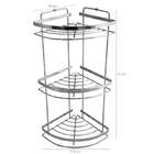 Porta Shampoo Suporte Triplo Cantoneira Inox Para Banheiro