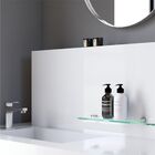 Porta Shampoo Suporte Vidro Para Banheiro Kit 2 Peças Fenda A