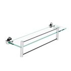 Porta Shampoo Triplo Athenas Inox e Metal Prata Alto Brilho G