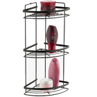 Porta Shampoo Triplo Multiuso  Suporte Para Shampoo Preto Fos