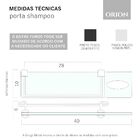 Porta Shampoo Triplo Para Banheiro e Box Orion Metal Cromado