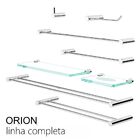 Porta Shampoo Triplo Para Banheiro Orion Metal Cromado Polido