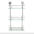 Porta Shampoo Triplo Reto Incolor Prateleira Para Banheiro Pa