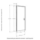Porta Singular Eucalipto Batente 11 Fechadura Externa 92 X 21