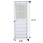 Porta Social 210x80 Esquerda Branca