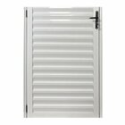 Porta Social Alumínio Branco 2.10 X 0.80 Linha 25 Lado:esquer