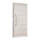 Porta Social De Giro Com Lambris E Frisos Em Aço 217 X 98 X 8