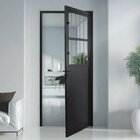 Porta Social Lambril Alumínio 2,10 X 80 Preto Hale Esquadrias