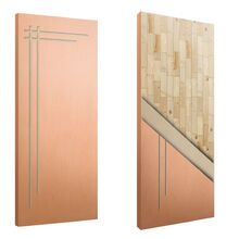 Porta Sólida Friso 06 Hdf Pinus - 2.10m X 0.82m