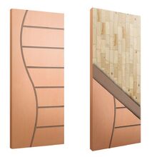 Porta Sólida Friso 10 Hdf Eucalipto - 2 10m X 0 82m