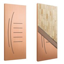 Porta Sólida Friso 12 Hdf Eucalipto - 2 10m X 0 92m