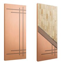 Porta Sólida Friso 15 Hdf Eucalipto - 2.10m X 1.02m