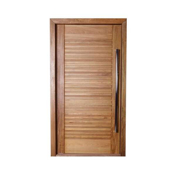 Porta Suiça Em Madeira Maciça Tauari Mapaf 100cm X 210cm