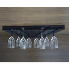 Porta Taças 30° Suporte Decorativo Para Adegas Bar Preto Laca