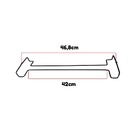 Porta Taças Reto 42cm - Preto