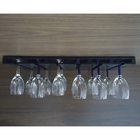 Porta Taças Reto Suporte Decorativo Para Adegas Bar Preto Laca