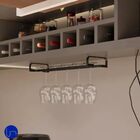 Porta Taças Suspenso Para Armário Prateleira Design Moderno I