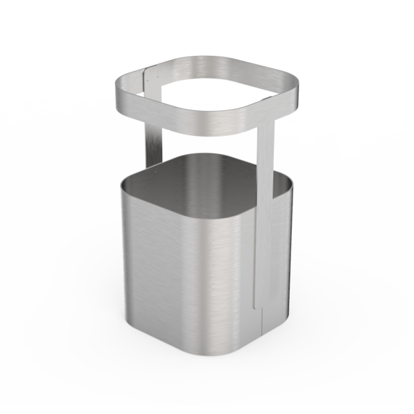 Porta Talher Aço Inox Loft Delinia