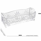 Porta Talher De Cristal Dublin 27 X 8 X 9 Cm