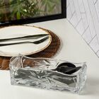 Porta Talher De Cristal Prima Lyor