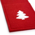 Porta Talher De Natal Árvore Vermelho E Branco 23x10cm - D'ro