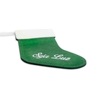 Porta Talher De Natal Bota Seja Luz Verde E Branco 20x14 Cm -