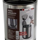 Porta Talher Organizador Inox Giratório 360º Escorredor Pia