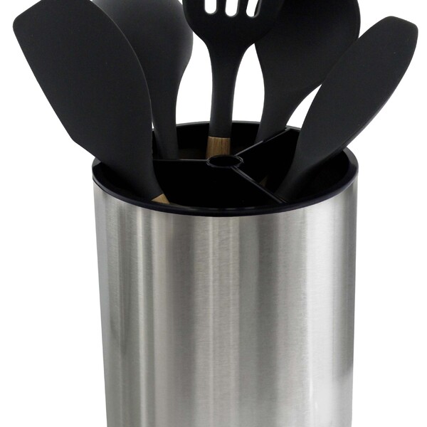 Porta Talher Organizador Inox Giratório 360º Escorredor Pia