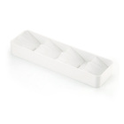 Porta  Talheres com  Divisórias 5315 Arthi  16,7 x 4,3 x 7,5 Branco