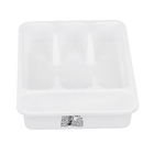 Porta Talheres de Gaveta 21x33cm Plástico Branco Nitron