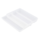 Porta Talheres de Gaveta Extensível Plástico Natural Logic OU