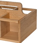 Porta Talheres Em Bambu Com Visor De Acrílico Ecokitchen - Mi