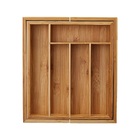 Porta Talheres Horizontal Extensível Eco Mimo Style Bambu