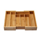 Porta Talheres Horizontal Extensível Eco Mimo Style Bambu